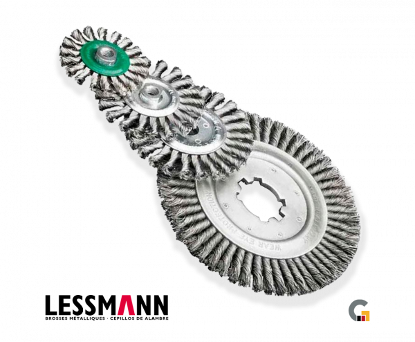Cepillo circular trenzado 115mm acero inoxidable