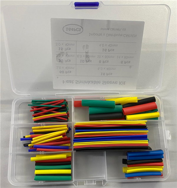 KIT TERMOCONTRAIBLES VAR COL 164PCS ECHILIBRU