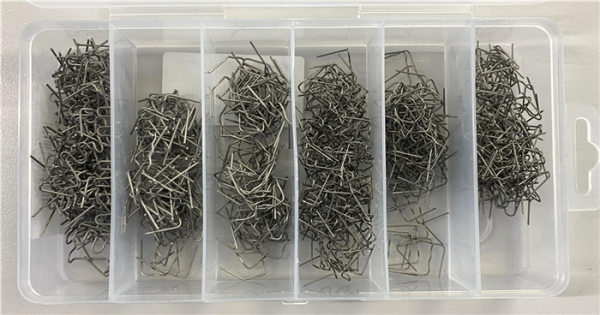 KIT GRAMPAS P/SOLDAR PLASTICOS 600PCS ECHILIBRU - Imagen 2