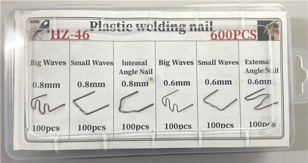 KIT GRAMPAS P/SOLDAR PLASTICOS 600PCS ECHILIBRU - Imagen 3