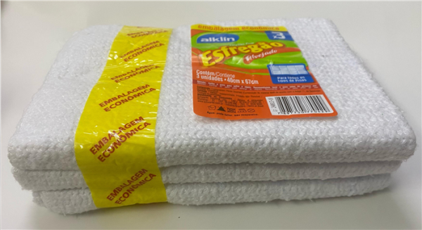 KIT 3PCS PAÑO PARA PISO 40X67CM ALKLIN
