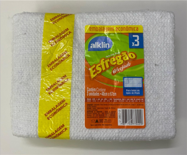 KIT 3PCS PAÑO PARA PISO 40X67CM ALKLIN - Imagen 2