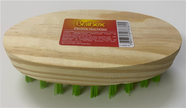 CEPILLO MULTIUSO 4X12X6.5CM BRILHEX BRK-8382