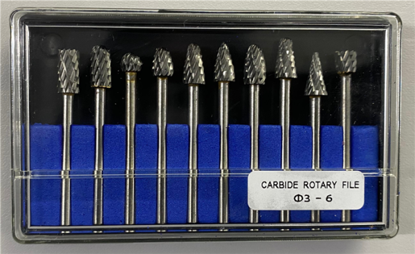 JUEGO FRESAS METALICAS 10PCS VAST 1/8 BALANZ