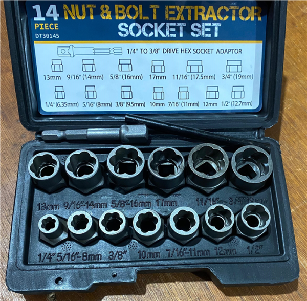 JUEGO EXTRACT TUERCAS/TORNILL DAÑADOS 14PCS BALANZ