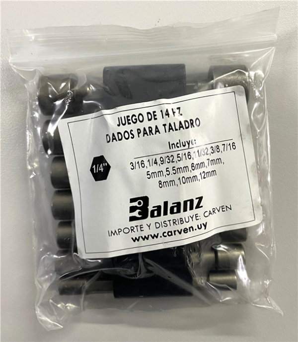 JUEGO PUNTEROS P/ATORNILL 14PCS MM Y PULG BALANZ - Imagen 5