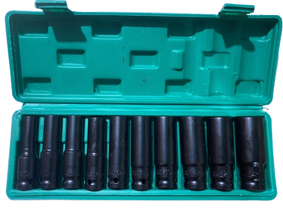 JUEGO DADOS IMPACTO LARGO 10PCS 1/2 10-24 BALANZ