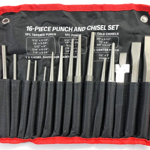 JUEGO PUNZONES Y CINCELES 16PCS BALANZ