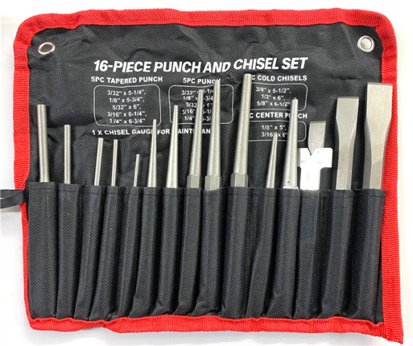 JUEGO PUNZONES Y CINCELES 16PCS BALANZ
