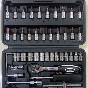 CAJA DADOS Y PUNTAS 1/4" 46PCS TIPO B - BALANZ