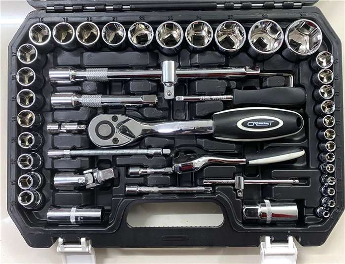 CAJA DADOS PUNTAS Y LLAVES 1/4 Y 1/2" 61PCS BALANZ - Imagen 2