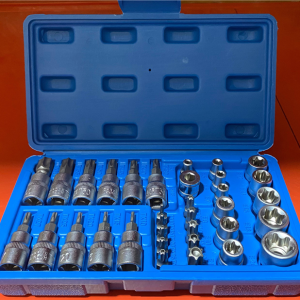 JUEGO DADOS Y PUNTAS TORX 34PCS ENC 3/8 M-H BALANZ