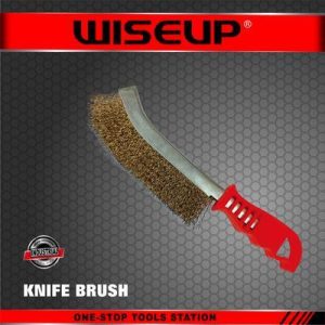 CEPILLO ALAMBRE C/MANGO PLASTICO ROJO 5" WISEUP
