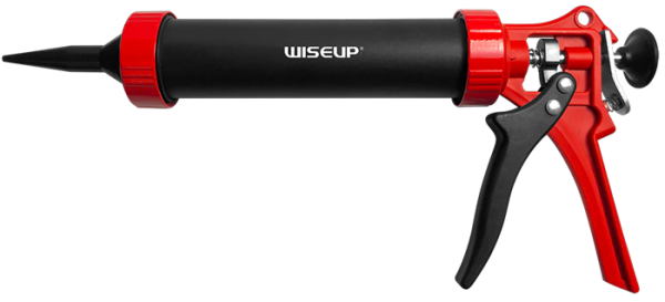 PISTOLA PARA TUBOS SILICONA 15" CIL.CERR WISEUP