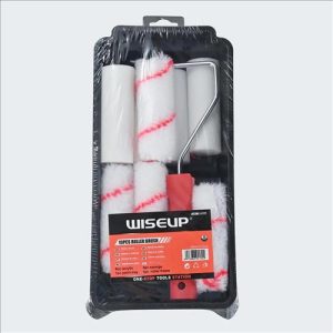 SET MINI RODILLOS 4" 10PCS C/BANDEJA WISEUP
