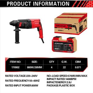 ROTOMARTILLO 800W 2.8J WISEUP