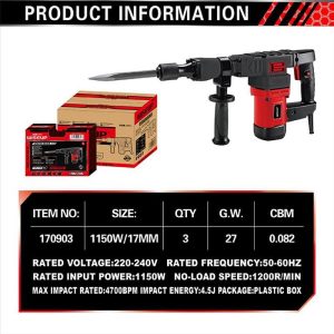 ROTOMARTILLO 1150W 4.5J WISEUP