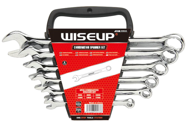 JUEGO 10PCS LLAVE COMBINADA 8MM-24MM WISEUP