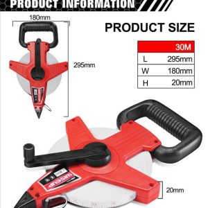 CINTA METRICA AGRIMENSOR 30MTS FIBRA WISEUP