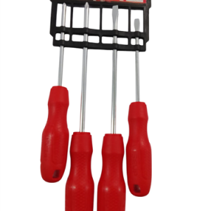 JUEGO DESTORN 4PCS MANGO PLAST ROJO PH/PAL WISEUP