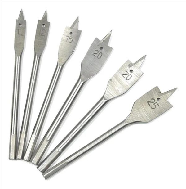 JUEGO 6PCS MECHAS PLANAS P/MADERA WISEUP