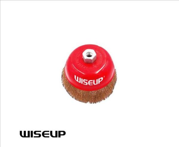 CEPILLO DE COPA 75MM ALAMBRE B C/ROSCA WISEUP