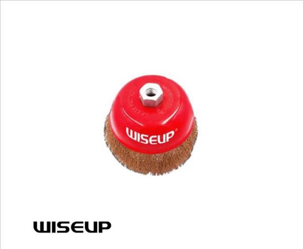 CEPILLO DE COPA 75MM ALAMBRE B C/ROSCA WISEUP