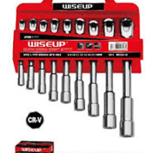 JUEGO LLAVES TUBO L 9PCS 8-19MM WISEUP