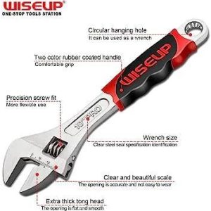 LLAVE AJUSTABLE FRANCESA 12" WISEUP INDUSTRIAL