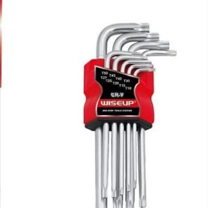 JUEGO LLAVES HEX TORX 9PCS WISEUP