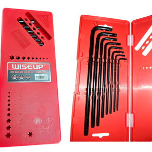JUEGO LLAVES TORX HEX 9PCS CAJA PLASTICA WISEUP