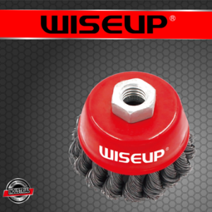 CEPILLO DE COPA 100MM TRENZADO C/ROSCA WISEUP