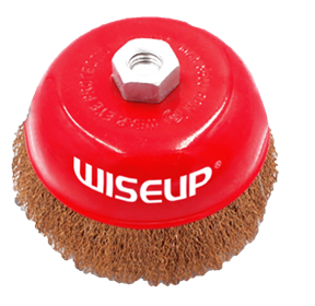 CEPILLO DE COPA 100MM ALAMBRE B C/ROSCA WISEUP