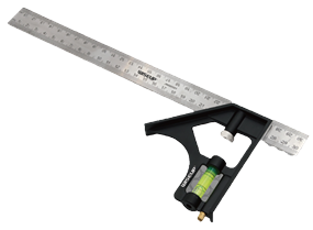 REGLA COMBINADA - ESCUADRA C/NIVEL 30CM WISEUP