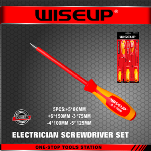JUEGO 5PCS DESTORNILLADORES AISLADOS WISEUP