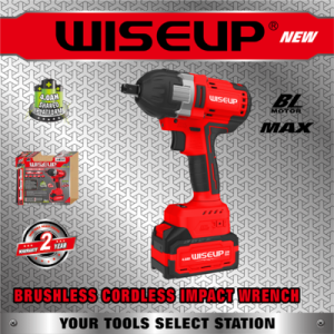 LLAVE DE IMPACTO 21V 500NM S/CARB C/BAT/CAR WISEUP