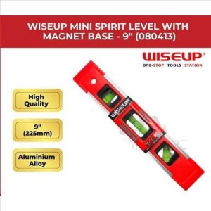 MINI NIVEL DE BURBUJA 20CM AC.INOX WISEUP