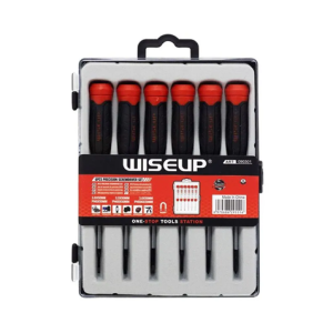 JUEGO DESTORNILLADORES PRECISION 6PCS WISEUP