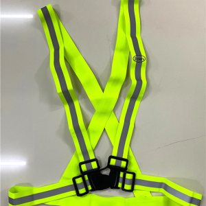 CHALECO REFLECTIVO TIPO CINTA VERDE FLUO ECHILIBRU