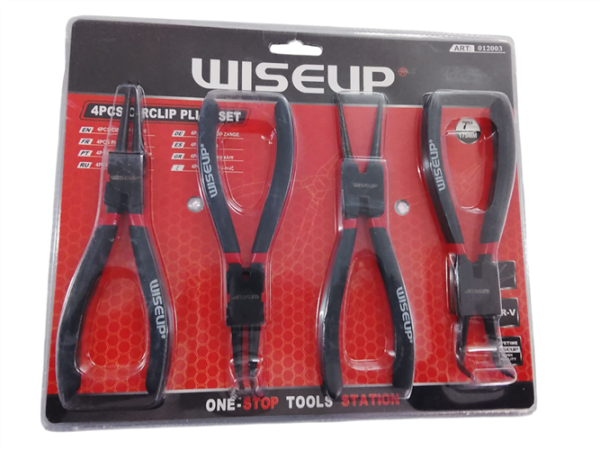 JUEGO PINZAS DE SEGURO 7" 4PCS WISEUP - Imagen 2