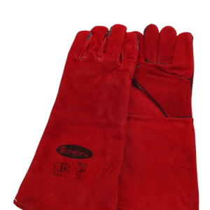 GUANTE SOLDADOR LARGO ROJO 16" T-XL ECHILIBRU