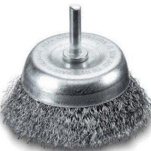 CEPILLO COPA 70MM ACERO C/VASTAGO 6MM LESSMANN