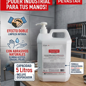 JABON P/MANOS PEVASTAR 5KG C/DISPENSADOR LIM0004
