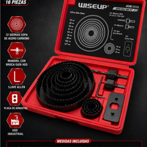 SET 16PCS SIERRAS DE COPA WISEUP