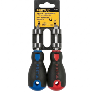 JUEGO 2PCS DESTORNILLADOR PERILLERO COTOCO PRETUL